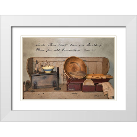 Our Dwelling Place White Modern Wood Framed Art Print with Double Matting by Jacobs, Billy