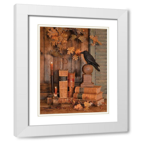 Never More White Modern Wood Framed Art Print with Double Matting by Jacobs, Billy