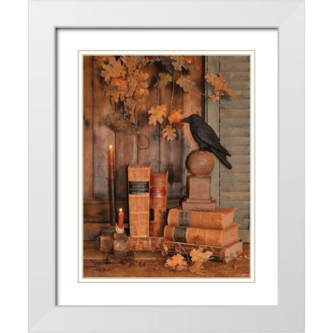 Never More White Modern Wood Framed Art Print with Double Matting by Jacobs, Billy