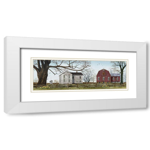 Spring Morning White Modern Wood Framed Art Print with Double Matting by Jacobs, Billy