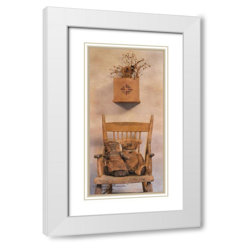 Forever Friends White Modern Wood Framed Art Print with Double Matting by Jacobs, Billy
