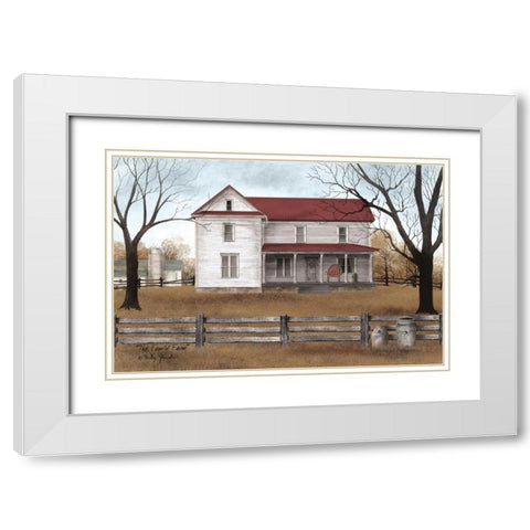 The Family Farm White Modern Wood Framed Art Print with Double Matting by Jacobs, Billy