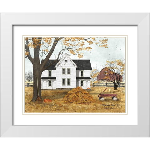 Remember When White Modern Wood Framed Art Print with Double Matting by Jacobs, Billy