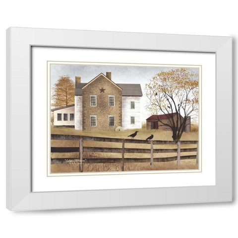 Autumn Afternoon White Modern Wood Framed Art Print with Double Matting by Jacobs, Billy