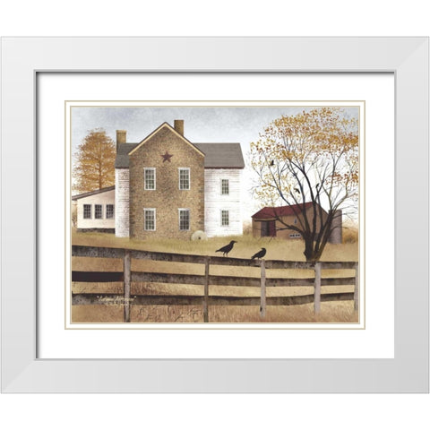 Autumn Afternoon White Modern Wood Framed Art Print with Double Matting by Jacobs, Billy