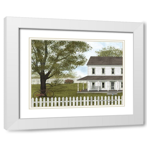 Green, Green Grass of Home White Modern Wood Framed Art Print with Double Matting by Jacobs, Billy