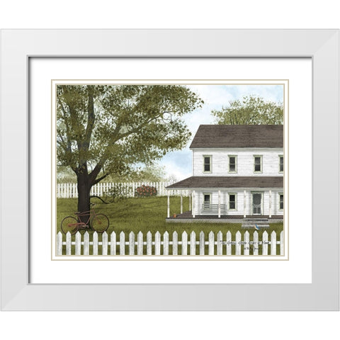 Green, Green Grass of Home White Modern Wood Framed Art Print with Double Matting by Jacobs, Billy