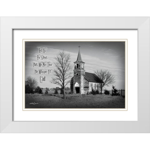 Let Us Be White Modern Wood Framed Art Print with Double Matting by Jacobs, Billy