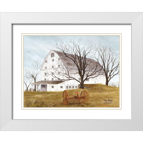 Done Raking White Modern Wood Framed Art Print with Double Matting by Jacobs, Billy