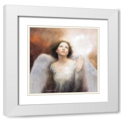 Revelation White Modern Wood Framed Art Print with Double Matting by Bluebird Barn