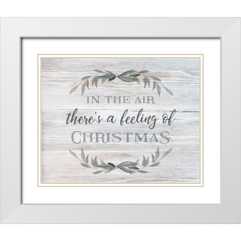 In the Air   White Modern Wood Framed Art Print with Double Matting by Bluebird Barn