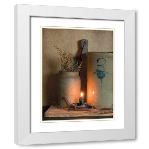 No. 3 Bee Sting White Modern Wood Framed Art Print with Double Matting by Boyer, Susie