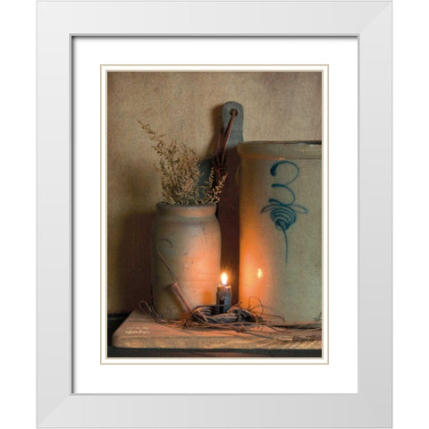 No. 3 Bee Sting White Modern Wood Framed Art Print with Double Matting by Boyer, Susie