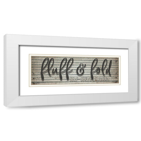 Fluff and Fold White Modern Wood Framed Art Print with Double Matting by Boyer, Susie