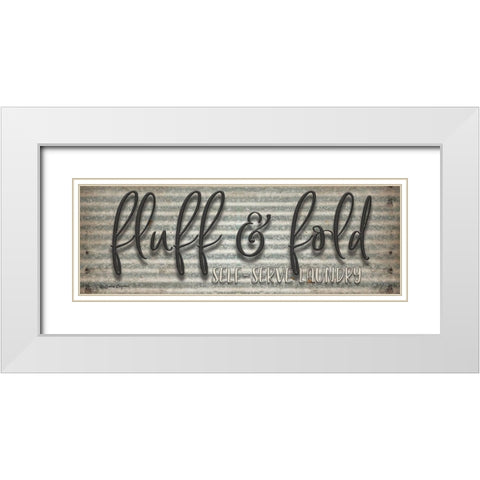 Fluff and Fold White Modern Wood Framed Art Print with Double Matting by Boyer, Susie
