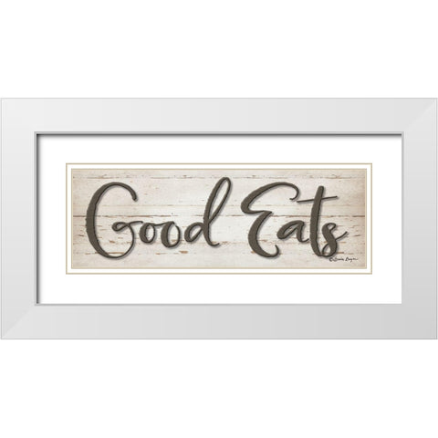Good Eats White Modern Wood Framed Art Print with Double Matting by Boyer, Susie