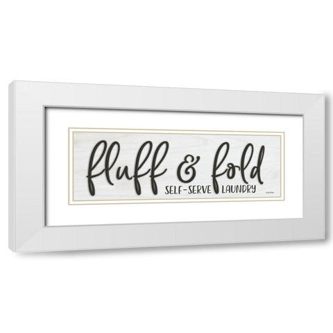 Fluff and Fold White Modern Wood Framed Art Print with Double Matting by Boyer, Susie