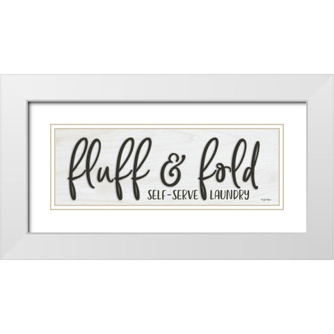 Fluff and Fold White Modern Wood Framed Art Print with Double Matting by Boyer, Susie