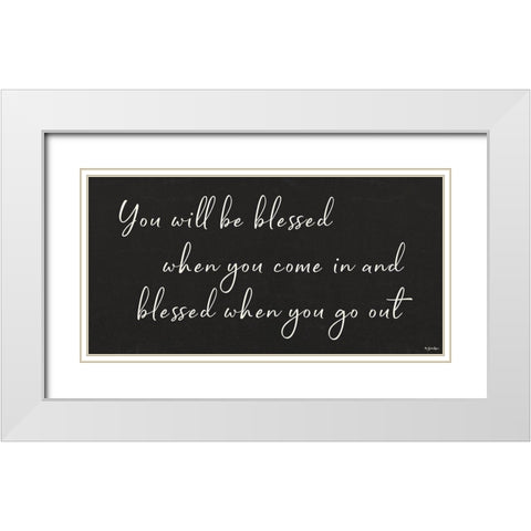 You Will be Blessed White Modern Wood Framed Art Print with Double Matting by Boyer, Susie