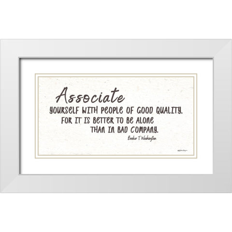 People of Good Quality   White Modern Wood Framed Art Print with Double Matting by Boyer, Susie