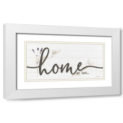 Home at Last White Modern Wood Framed Art Print with Double Matting by Boyer, Susie