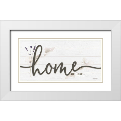 Home at Last White Modern Wood Framed Art Print with Double Matting by Boyer, Susie