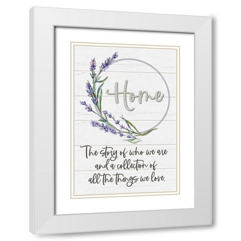 Home White Modern Wood Framed Art Print with Double Matting by Boyer, Susie