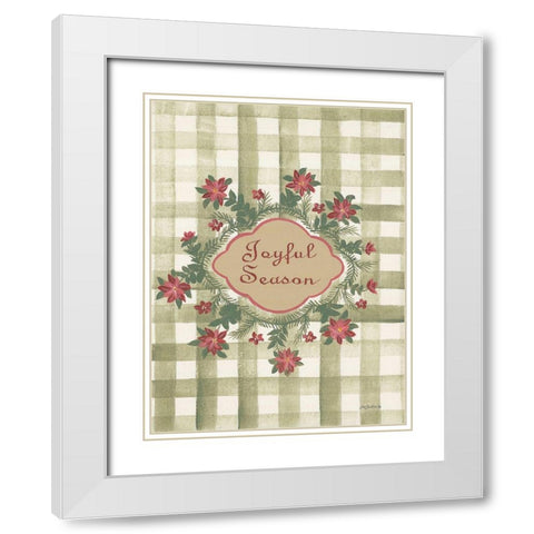 Holiday Home II White Modern Wood Framed Art Print with Double Matting by Britton, Pam