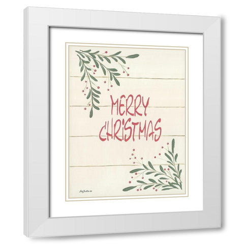 Holiday Fun III White Modern Wood Framed Art Print with Double Matting by Britton, Pam