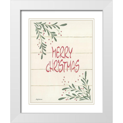 Holiday Fun III White Modern Wood Framed Art Print with Double Matting by Britton, Pam