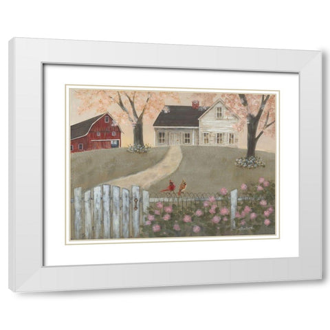 Season of Renewal White Modern Wood Framed Art Print with Double Matting by Britton, Pam