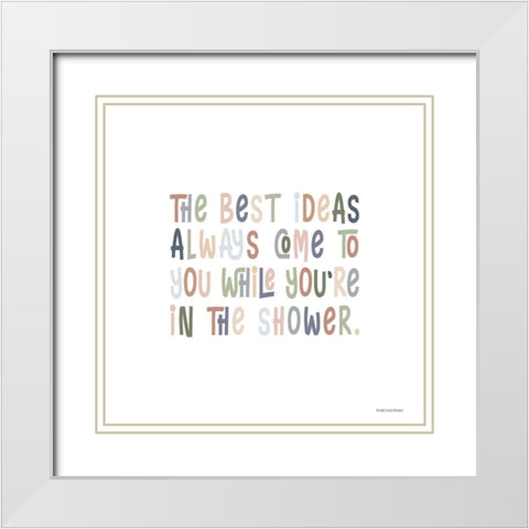The Best Ideas White Modern Wood Framed Art Print with Double Matting by Lady Louise Designs