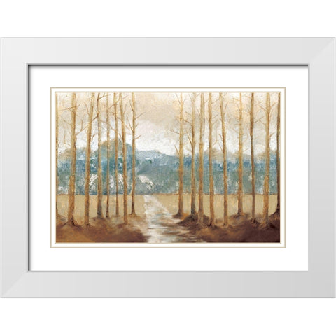 November Day White Modern Wood Framed Art Print with Double Matting by Cloverfield And Co.