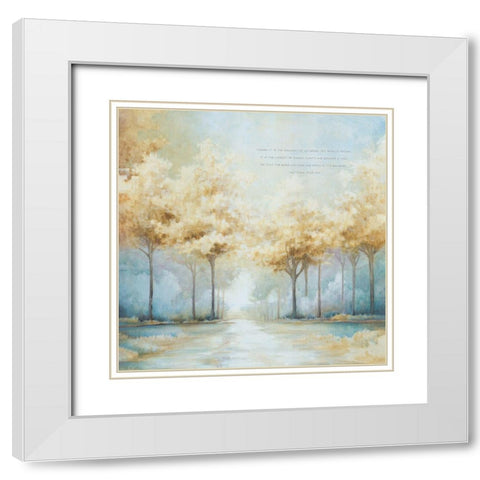 Becomes a Tree White Modern Wood Framed Art Print with Double Matting by Cloverfield And Co.