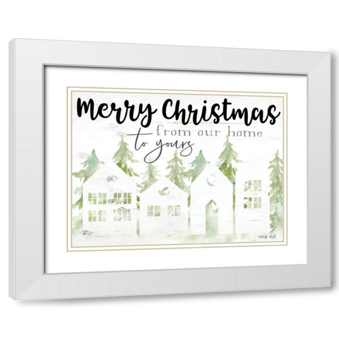 From Our Home White Modern Wood Framed Art Print with Double Matting by Jacobs, Cindy