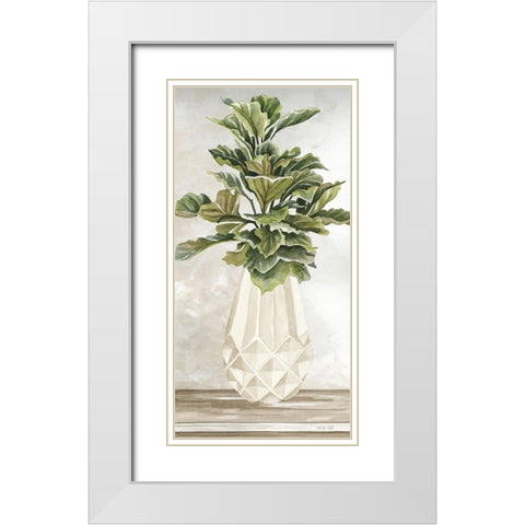 Simple Beauty II White Modern Wood Framed Art Print with Double Matting by Jacobs, Cindy