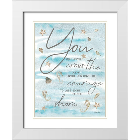 You Can Neverâ€¦ White Modern Wood Framed Art Print with Double Matting by Jacobs, Cindy