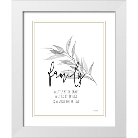 Family Love    White Modern Wood Framed Art Print with Double Matting by Jacobs, Cindy