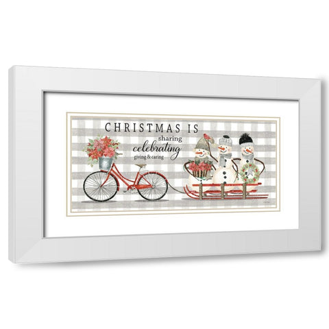 Christmas Isâ€¦ White Modern Wood Framed Art Print with Double Matting by Jacobs, Cindy