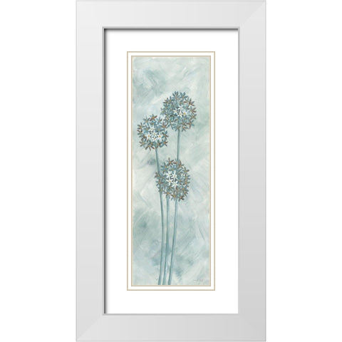 Allium I White Modern Wood Framed Art Print with Double Matting by Jacobs, Cindy