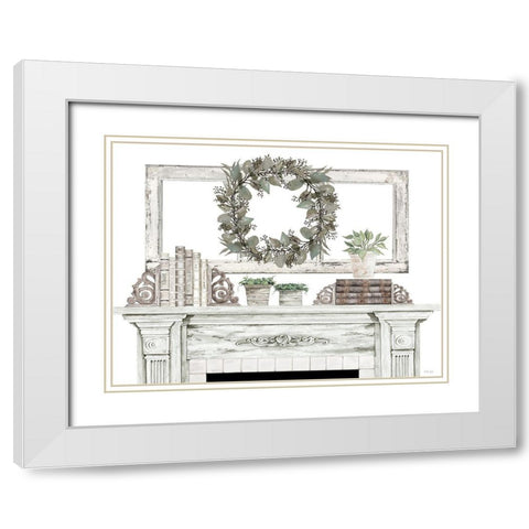 Timeless Beauty White Modern Wood Framed Art Print with Double Matting by Jacobs, Cindy