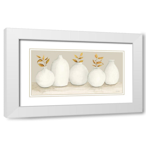 Autumn Still Life I White Modern Wood Framed Art Print with Double Matting by Jacobs, Cindy