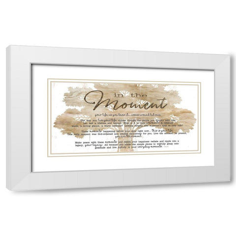 In the Moment White Modern Wood Framed Art Print with Double Matting by Jacobs, Cindy