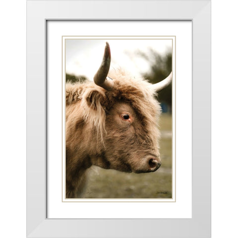 Handsome Henry White Modern Wood Framed Art Print with Double Matting by Diener, Dakota