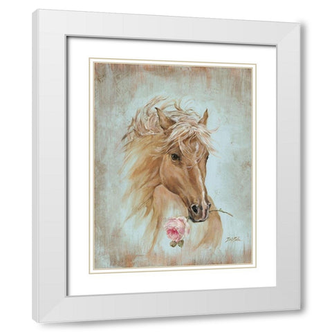 Run for the Rose White Modern Wood Framed Art Print with Double Matting by Coules, Debi