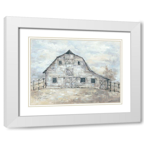 Rustic Beauty White Modern Wood Framed Art Print with Double Matting by Coules, Debi