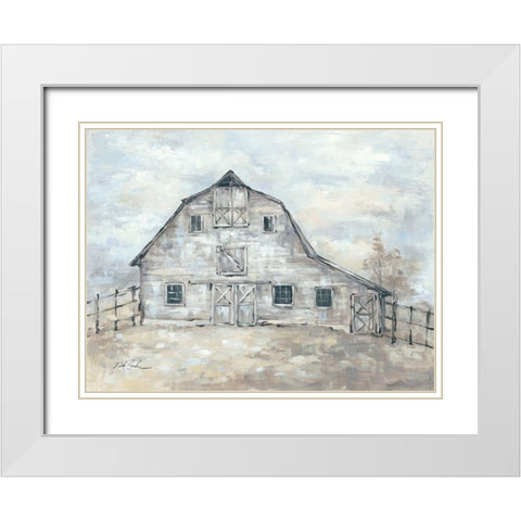 Rustic Beauty White Modern Wood Framed Art Print with Double Matting by Coules, Debi