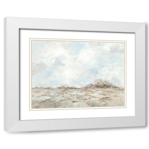 Morning Meadow White Modern Wood Framed Art Print with Double Matting by Coules, Debi