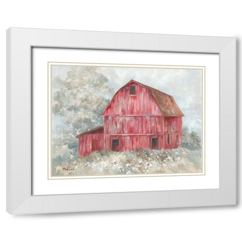 Old Red White Modern Wood Framed Art Print with Double Matting by Coules, Debi