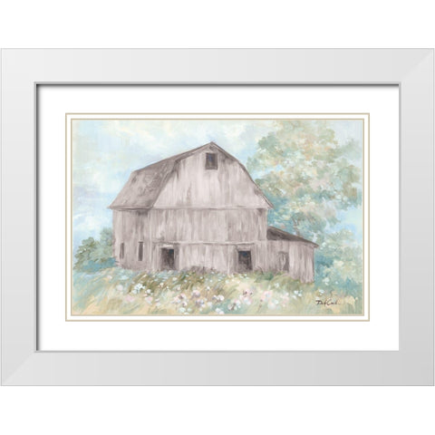 Beautiful Day on the Farm White Modern Wood Framed Art Print with Double Matting by Coules, Debi